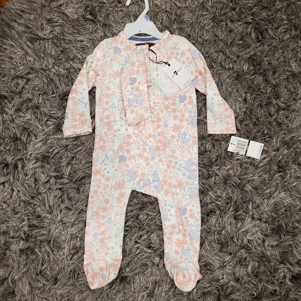 NWT Baby Girl's 7 for All Mankind Outfit size 6/9M
